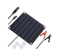 Cargador y Mantenedor de Batería Solar de 10 W, 12 V, Resistente Al Agua, Cargador Solar Inteligente de Carga Lenta, para Coche, Camión, ,