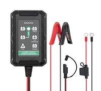 Cargador y mantenedor Inteligente de batería 1,5A para baterías de Plomo-ácido 6V/12V y LiFePO4 14,4V, Cargador automático Trickle Float con Pinzas SAE para Coche, Moto, cortacésped y Barco