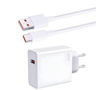 Cargador120W, Rápido Cargador 120W Combo (Type-A) - 1 m Cable USB-C para Mi Note 14 Pro 13 Pro 12, para14T Pro/14 Ultra/13T Pro/12T/13, Poco X6 X4