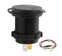 Cargadores de Coche Multidispositivo 83W Potencia Total Doble USB C Puertos con Voltímetro Supervisión Plástico para Coches Camiones Barcos Teléfono PD USB Rápido Carga Rápida