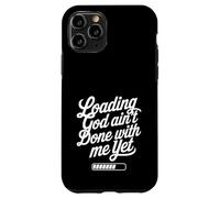 Cargando Dios aún no ha terminado conmigo La fe cristiana Carcasa para iPhone 11 Pro