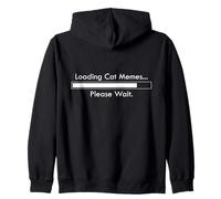 Cargando Gato Mames por Favor Espere Funny Dank Cat Memes Kitty Sudadera con Capucha