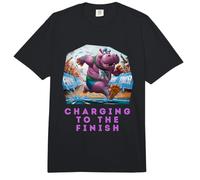 Cargando hasta el Final Divertido Corredor de maratón hipopótamo Comfort Colors Adult Heavyweight T-Shirt