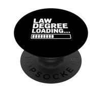 Cargando Licenciatura en Derecho... Futuro Abogado para Graduados PopSockets PopGrip Adhesivo