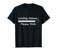Cargando Memes por Favor Espere Funny Gamer Cat Memes Camiseta