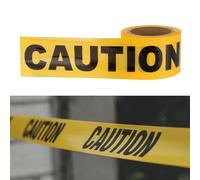 CARGEN Cinta Balizamiento Negra y Amarilla 100 m - Cinta Señalizacion De Seguridad Cinta No Adhesivas,Decoración De Fiestas De Cumpleaños De Halloween,Accesorios Para Escenas Crimen