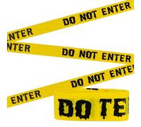 CARGEN Cinta de Advertencia de Peligro de Halloween DO NOT ENTER 25 m Decoraciones para Puertas No Adhesivas Advertencia de Peligro, Accesorios para Escenas del Crimen en Exteriores e Interiores
