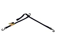 Cargo Buckle Correa de trinquete 3 ganchos negro, negro