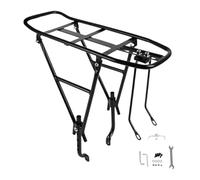Cargo Rack Bike, Rear Bike Rack, Steel Luggage Holder, Widened Frame Supporrt & Secure Loading, Stable Mounting Design and Daily Use Reliability for Commuting Cyclists