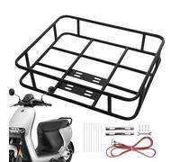Cargo Rack Rear - Adjustable Rear Bike Rack with Basket | Takeaway Racks Metal Fixing Frame | Metal Waterproof Bike Front Racks For Cycling Delivery Takeaway, Food Delivery Box Bracket, Riding Equipm