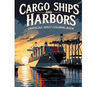 Cargo Ships and Harbors Grayscale Adult Coloring Book: Includes 38 Seafaring Scenes with Ocean Freighters, Port Cranes and Maritime Equipment - Ideal ... & Structures Collection by James R. Morton)