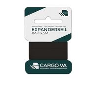 Cargo VA Cordón de goma de 1mm 5m - Cordón de goma fino y resistente con 70% de elasticidad - Cordón elástico para joyería, modelismo, manualidades y sujeciones ligeras