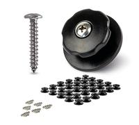 CARGO VA Intelligent Vehicle Accessories 30 botones redondos con tornillos - Botones de lona - perfecto para fijar redes de remolque y lonas