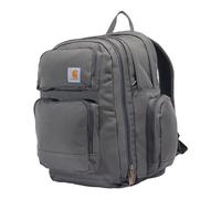 Carhartt 35L Triple-Compartment Backpack, Durable Pack with Laptop Sleeve and Duravax Abrasion Resistant Base, Gravel