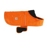 Carhartt - Abrigo Aislante de algodón Firme para Perros, Chaqueta Aislante Resistente a la Intemperie para Condiciones frías y ventosas, Talla S, Naranja Cazador