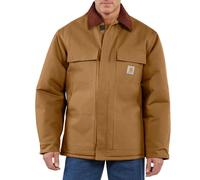Carhartt Abrigo tradicional C003 de ajuste holgado con aislamiento de pato firme para hombre, Carhartt Brown, X-Large