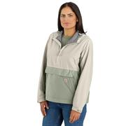 Carhartt Anorak Rain Defender de ajuste holgado ligero y plegable para mujer, Sage/Chalk, M