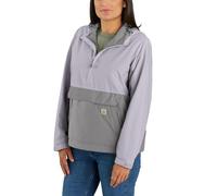 Carhartt Anorak Rain Defender para mujer, holgado, ligero, plegable, Lilac Haze/Asphalt, XL