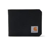 Carhartt Billetera Plegable y Billetera Duradera para Hombre, Disponible en Estilos de Cuero y Lona, Pato de Nailon (Negro), Talla única CHBIFWLT1