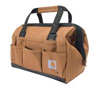 Carhartt Bolsa de herramientas en el sitio, duradera, resistente al agua, bolsa de almacenamiento de herramientas, peso pesado, 14 pulgadas, 26 bolsillos, marrón Carhartt