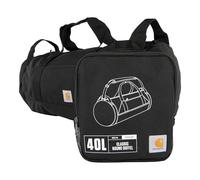 Carhartt Bolsa de Lona Redonda clásica con Bolsa de Utilidad, Resistente, Resistente al Agua, Bolsa de Equipo Plegable para el Lugar de Trabajo, Black, 40L US, 40 litros