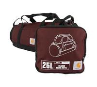 Carhartt Bolsa de Lona Redonda clásica con Bolsa de Utilidad, Resistente, Resistente al Agua, Bolsa de Equipo Plegable para el Lugar de Trabajo, Puerto, 25 L, 25 litros