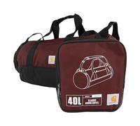 Carhartt Bolsa de Lona Redonda clásica con Bolsa de Utilidad, Resistente, Resistente al Agua, Bolsa de Equipo Plegable para el Lugar de Trabajo, Puerto, 40L US, 40 litros