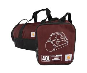 Carhartt Bolsa de Lona Redonda clásica con Bolsa de Utilidad, Resistente, Resistente al Agua, Bolsa de Equipo Plegable para el Lugar de Trabajo, Puerto, 40L US, 40 litros