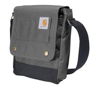 Carhartt Bolso bandolera, duradero, ajustable, con solapa sobre botón de presión, color gris (Gravel)