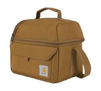 Carhartt Caja de almuerzo 12 latas de dos compartimentos | Bolsa de almuerzo duradera y totalmente aislada para hombre y mujer - Caja de almuerzo grande (marrón Carhartt)