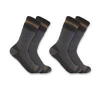 Carhartt Calcetín alto, en mezcla resistente de lana y tejido sintético (2 pares) Para Hombre, Gris, L