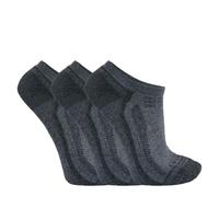 Carhartt Calcetines de peso medio de fuerza para hombre, paquete de 3, Carbón, Large
