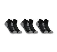 Carhartt Force Midweight Sock 3 Pack Calcetines, Negro, XL para Hombre