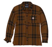 Carhartt Camisa de Franela de Manga Larga a Cuadros para Mujer