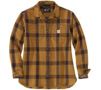 Carhartt Camisa de señora de sarga pesada L/S Plaid Shirt Carhartt® Marrón L