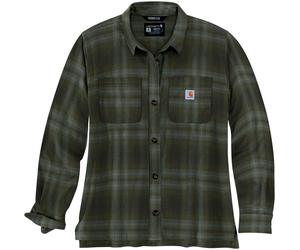 Carhartt Camisa señoras franela peso medio L/S Plaid Shirt Basil S