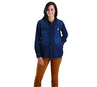Carhartt Camisa vaquera de manga larga para mujer, Sion, M