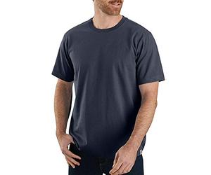 Carhartt Camiseta de manga corta con tejido grueso, Relaxed Fit Para Hombre, Azul marino, S