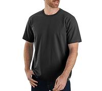 Carhartt Camiseta de manga corta con tejido grueso, Relaxed Fit Para Hombre, Negro, S