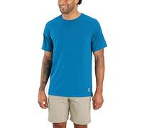 Carhartt Camiseta de manga corta para hombre Carhartt Lwd, corte relajado, azul, XL