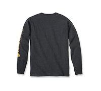 Carhartt Camiseta de manga larga con logotipo de manga larga para hombre, talla M