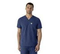 Carhartt Camiseta Force con Cuello en V para Hombre, Marino, Large