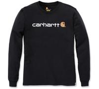 Carhartt Camiseta hombre Core Logo T-Shirt L/S Negro XXL