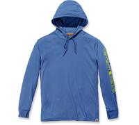 Carhartt Camiseta hombre Fishing Hooded T-Shirt L/S Inf. Blue Heather S