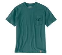 Carhartt Camiseta Irvine Relaxed Work Transformable Talla XL Verde Agua