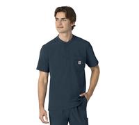 Carhartt Camiseta médica para hombre, azul marino, XXL
