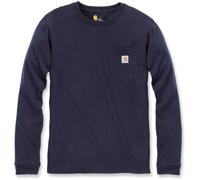 Carhartt Camiseta Mujer Workw Pocket L/S T-Shirt Navy S