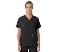 Carhartt Camiseta quirúrgica para Mujer de Gran tamaño con Cuello en V (Paquete de 1), Negro, M