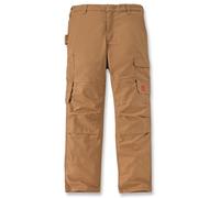 Carhartt Canvas Boise Multi-Cargo Dungaree Pantalones, marrón, Talla 32/32