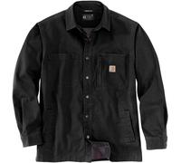 Carhartt Fleece Lined Snap Front Camisa, negro, tamaño XL